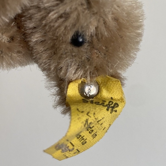 3 Vintage 1970s Steiff Mohair Teddybar & Jocko Monkey Original Tags & Buttons - Picture 5 of 10